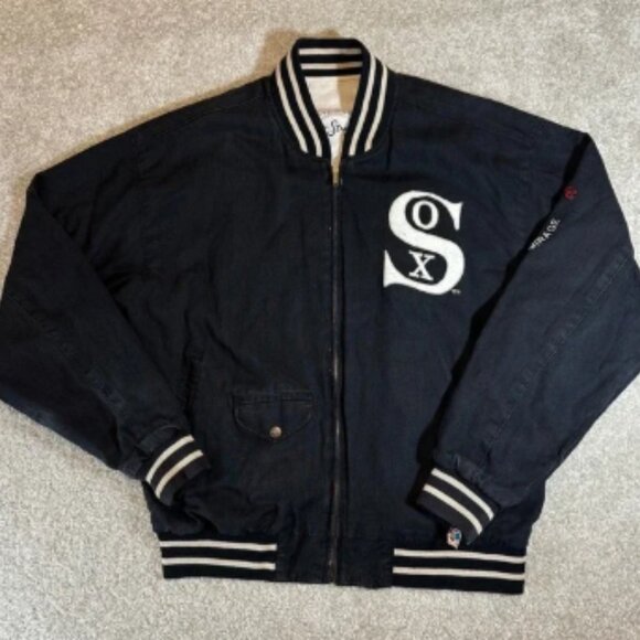 Vintage Chicago White Sox MLB Jacket 1919 World Series Bomber Medium - Picture 1 of 13